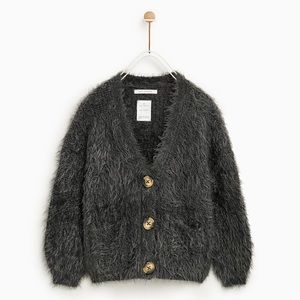Zara Feather Look Jacket (cardigan)
